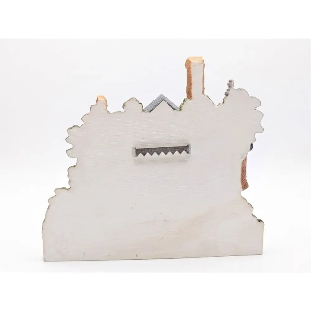 Heavy Resin Queen Anne Victorian House 3D Wall Decor or Shelf Sitter Doorstop